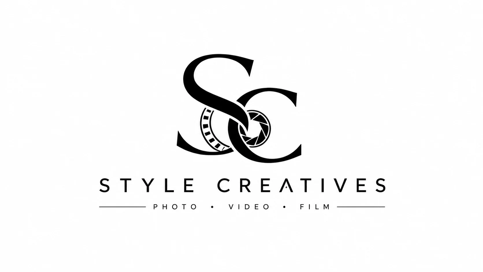 Style Creatives black logo on white